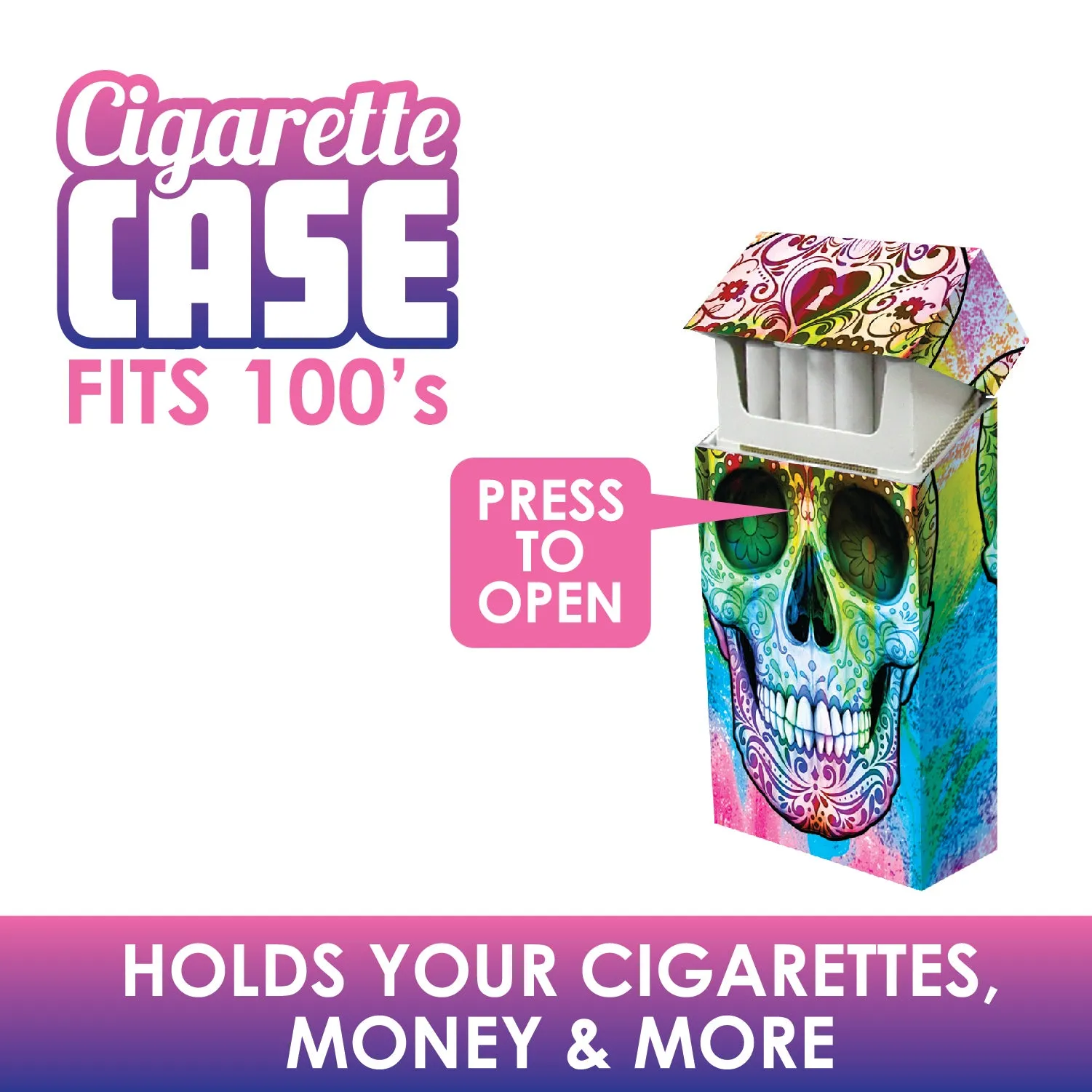 100s Cigarette Storage Case - 10 Pieces Per Retail Ready Display 26078