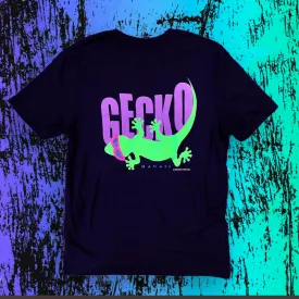 1989 Gecko Tail Flip  Black Beach Tee