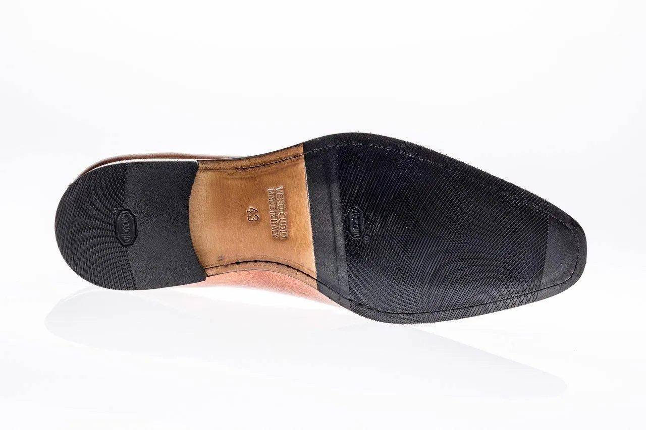 AMBERES LOAFER by JOSE REAL Made in Italy-Color cognac