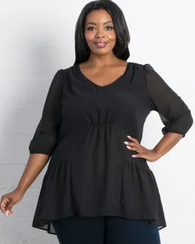 Cheryl Chiffon Tunic Top - Final Sale!