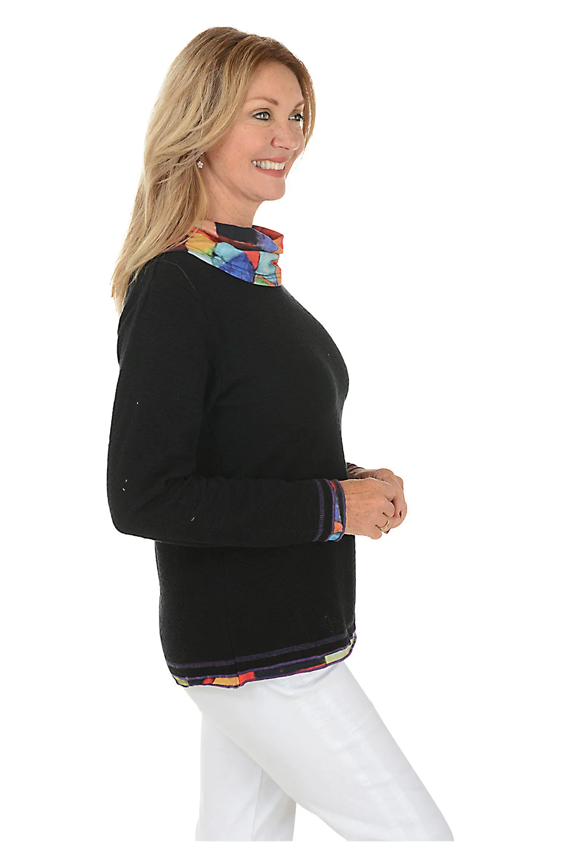 Darica Cowl Neck Long Sleeve Top