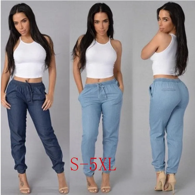 Fashion Women's Loose Denim Trousers