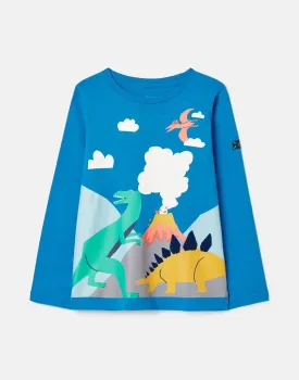 Finlay Long Sleeve T-Shirt - Dino | Joules