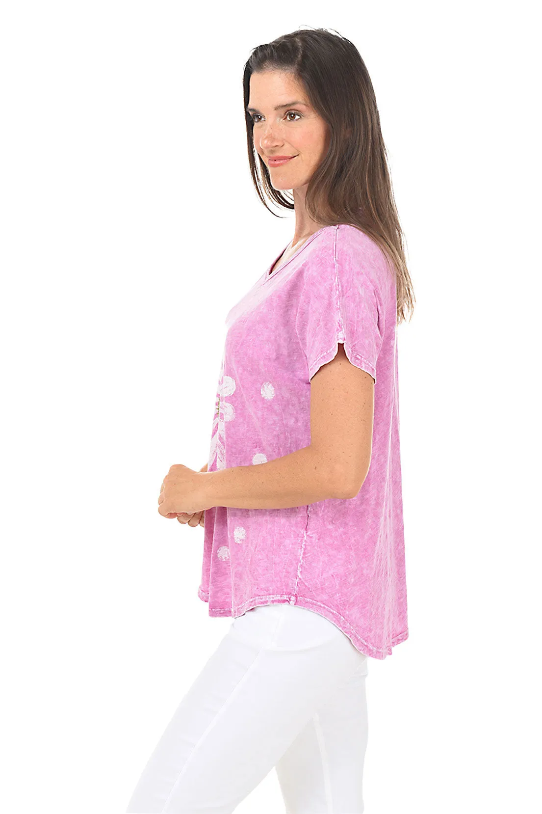 Happy Days Mineral Wash Short Dolman Sleeve Top