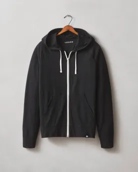 Lightweight Full Zip - Black Solid