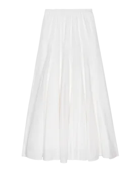 The Godet Skirt. -- White